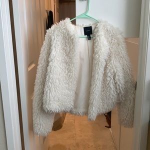 White Sherpa Coat